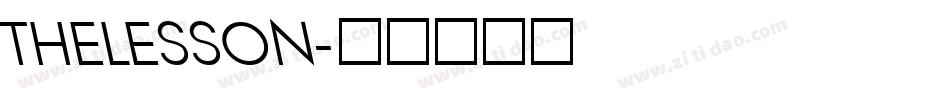THELESSON字体转换