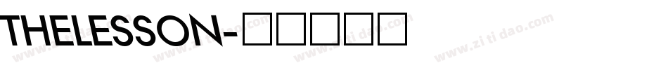 THELESSON字体转换