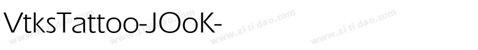 VtksTattoo-JOoK字体转换