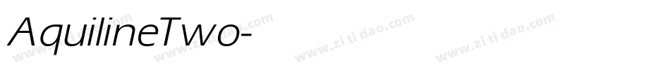 AquilineTwo字体转换