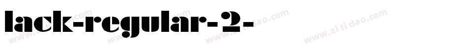 lack-regular-2字体转换