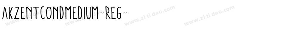 AkzentCondMedium-Reg字体转换