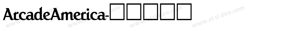 ArcadeAmerica字体转换