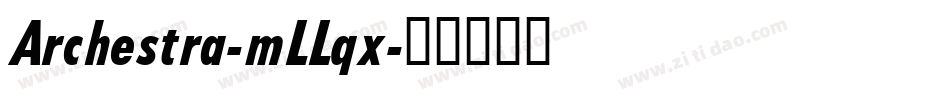 Archestra-mLLqx字体转换