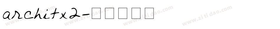 architx2字体转换