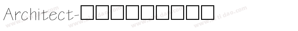 Architect字体转换