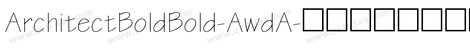 ArchitectBoldBold-AwdA字体转换