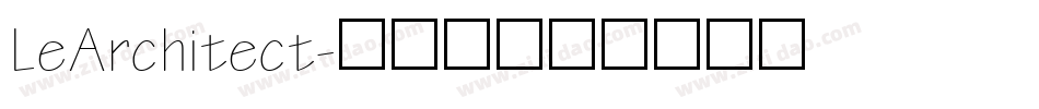 LeArchitect字体转换