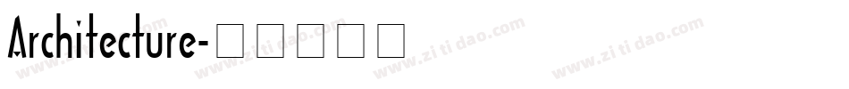 Architecture字体转换