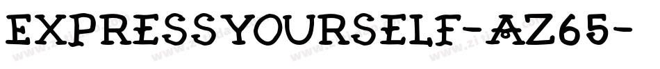 ExpressYourself-aZ65字体转换
