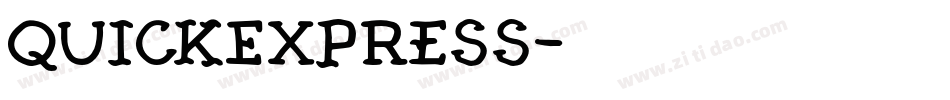 QuickExpress字体转换