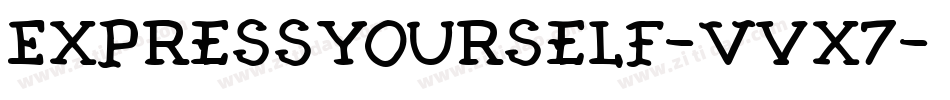 ExpressYourself-vVx7字体转换