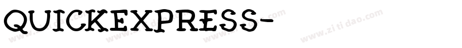 QuickExpress字体转换