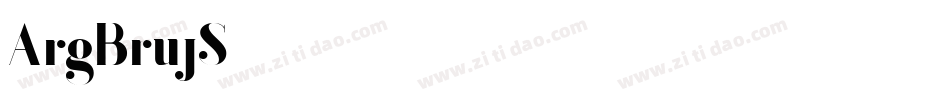 ArgBrujS字体转换