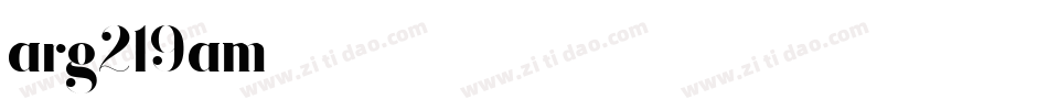 arg219am字体转换