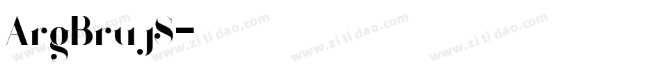 ArgBrujS字体转换