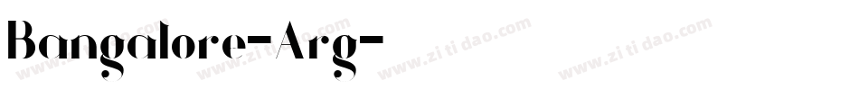 Bangalore-Arg字体转换