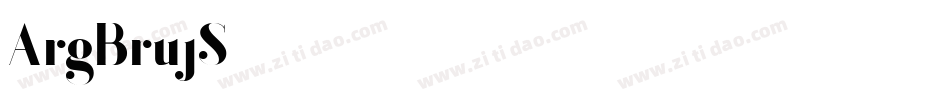 ArgBrujS字体转换