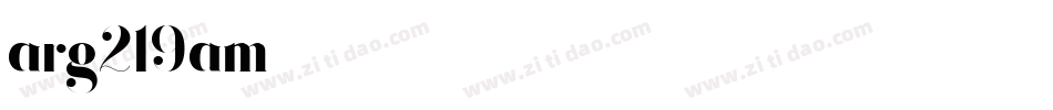 arg219am字体转换