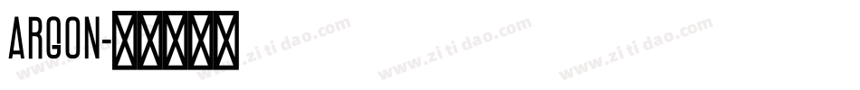 Argon字体转换
