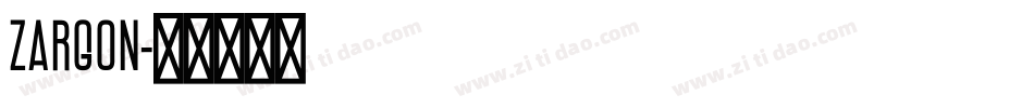 Zargon字体转换