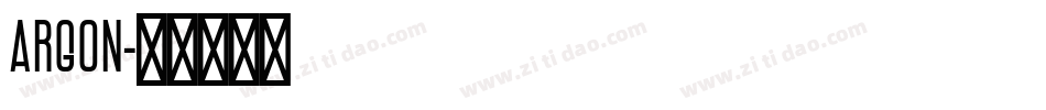 Argon字体转换