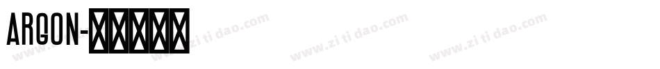Argon字体转换