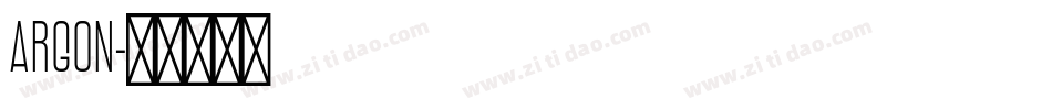 Argon字体转换