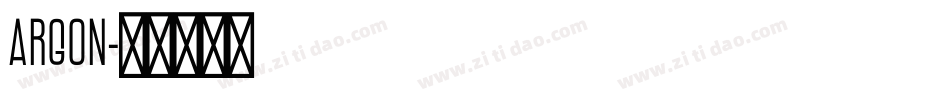 Argon字体转换