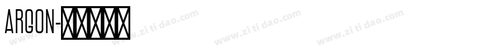 Argon字体转换