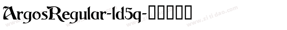 ArgosRegular-ld5q字体转换