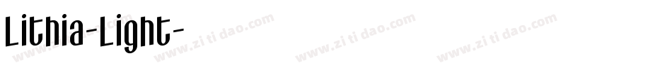 Lithia-Light字体转换