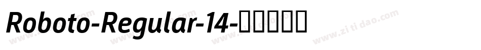 Roboto-Regular-14字体转换