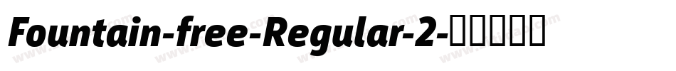 Fountain-free-Regular-2字体转换