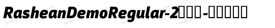 RasheanDemoRegular-2转换器字体转换