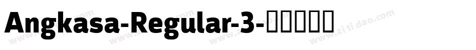Angkasa-Regular-3字体转换