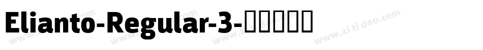 Elianto-Regular-3字体转换