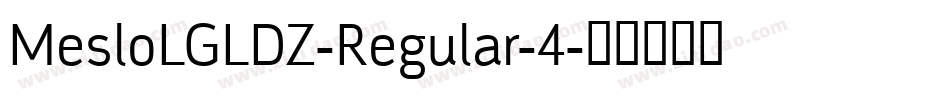 MesloLGLDZ-Regular-4字体转换