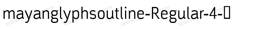 mayanglyphsoutline-Regular-4字体转换