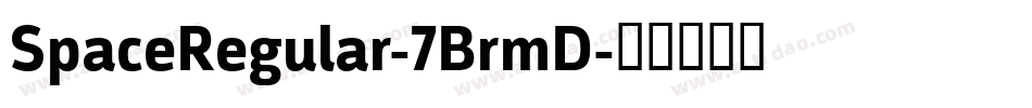 SpaceRegular-7BrmD字体转换