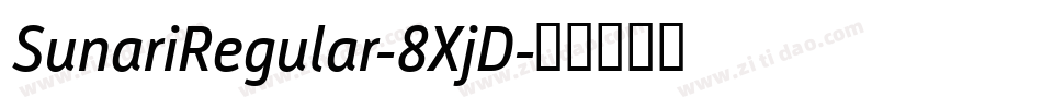 SunariRegular-8XjD字体转换