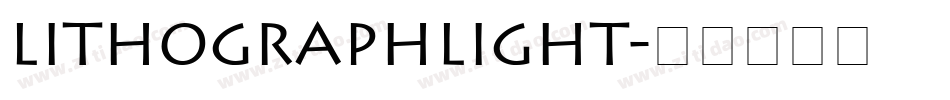 LithographLight字体转换