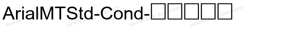 ArialMTStd-Cond字体转换