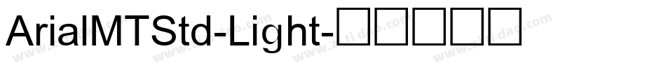 ArialMTStd-Light字体转换