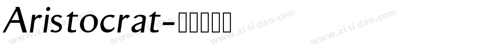 Aristocrat字体转换
