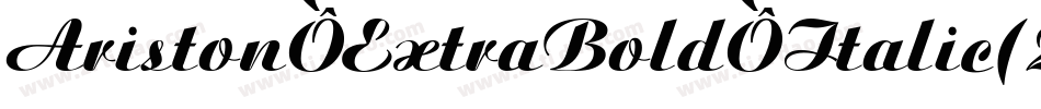 Ariston-ExtraBold-Italic(2)字体转换