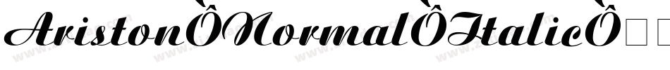 Ariston-Normal-Italic字体转换