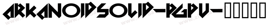 ArkanoidSolid-pgPv字体转换