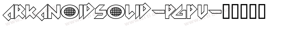 ArkanoidSolid-pgPv字体转换