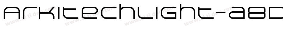 ArkitechLight-a8dE字体转换